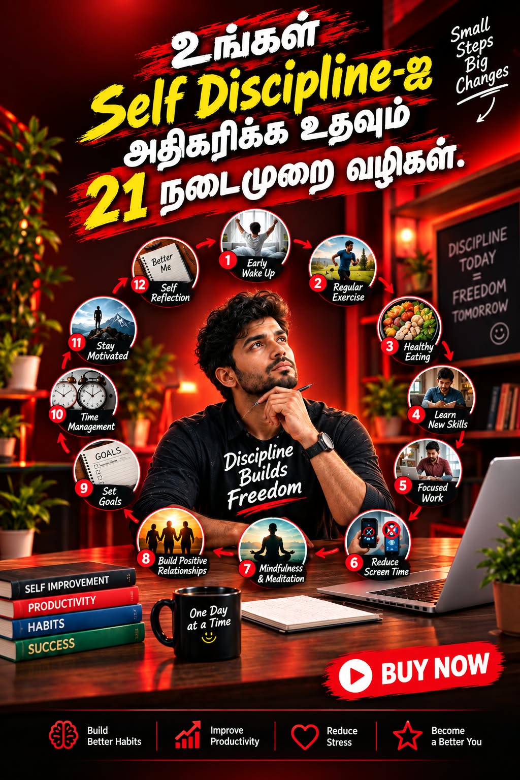 உங்கள் Self Discipline-ஐ அதிகரிக்க உதவும் 21 நடைமுறை வழிகள்