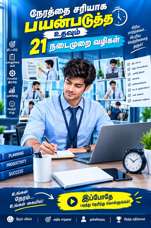 நேரத்தை சரியாக பயன்படுத்த உதவும் 21 நடைமுறை வழிகள்